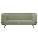 Ver imagem 5 de Sofá Luminne 3 Lugares 180cm Base Titânio Bouclé Verde Claro - Nexta Casa