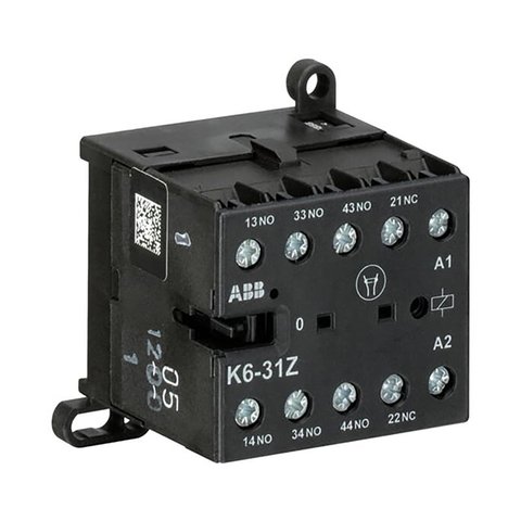 Mini Contator ABB K6-31Z-01 24V 3NA 1NF