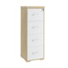Arquivo com 4 Gavetas Coventry Carvalho Branco - 5
