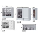 Ver imagem 4 de Cozinha Completa Americana 14 Peças (3 Armários + 4 Balcões + 1 Paneleiro + 6 Complementos)