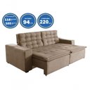 Ver imagem 2 de Sofá Londres 220cm Retrátil Reclinável Castor ? Ws