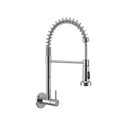 Ver imagem 1 de Torneira de Parede Cozinha Gourmet Pulverizador Flexível Aço Inox 304 Prata Cromada Brinovar