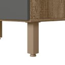 Ver imagem 5 de Balcão Pia Kali Premium 120cm 2 Portas Carvalho/Chumbo com Tampo MDF 15mm - Nicioli