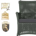 Ver imagem 3 de Poltronas Igapó Alumínio Pintura Preta Corda Náutica E11 Verde