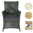 Ver imagem 4 de Poltronas Igapó Alumínio Pintura Preta Corda Náutica E11 Verde