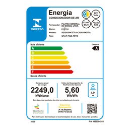 Ar Condicionado Split Inverter Piso Teto Fujitsu 52.000 Btus Quente e Frio 220v - 5
