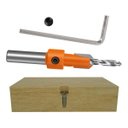 Ver imagem 3 de Kit 5 Brocas Escareadores com Vídea Mdf Laminado Madeira com Altura Regulável