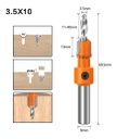 Ver imagem 5 de Kit 5 Brocas Escareadores com Vídea Mdf Laminado Madeira com Altura Regulável