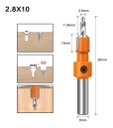 Ver mais imagens de Kit 5 Brocas Escareadores com Vídea Mdf Laminado Madeira com Altura Regulável