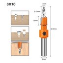 Ver imagem 6 de Kit 5 Brocas Escareadores com Vídea Mdf Laminado Madeira com Altura Regulável