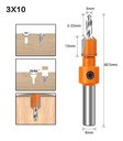 Ver imagem 6 de Kit 5 Brocas Escareadores com Vídea Mdf Laminado Madeira com Altura Regulável