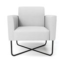 Ver imagem 7 de Poltrona Base X Industrial Preto Marisa Linho Cinza A05 D03 - D\'rossi