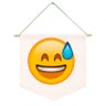 Flamula Emoji Suando Feliz - 1