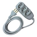 Ver imagem 1 de Extensão Elétrica Tripolar Cor Branca 2 Metros