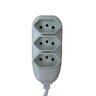 Extensão Elétrica Tripolar Cor Branca 2 Metros - 4