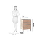 Ver imagem 2 de Balcão de Cozinha sem Tampo Gaveteiro 60cm 4 Gavetas Lis Luciane Móveis