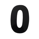 Ver imagem 1 de Algarismo Grande 0 Numeral 185mm Preto em Aluminio