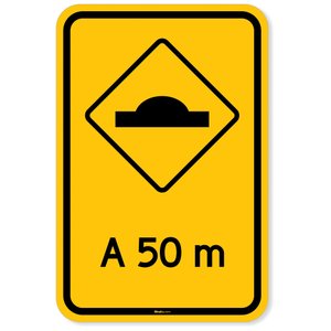 Placa Lombada a 50 Metros A-18 Resolução Contran Nº 180 180/2005