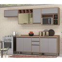 Ver imagem 1 de Cozinha Completa 5 Peças com Nicho para Micro-ondas e Tampo 280cm Isa Luciane Móveis