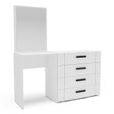 Ver imagem 2 de Cômoda Penteadeira 4 Gavetas Lisboa Branco