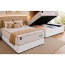 Ver imagem 1 de Cama Box com Baú Casal Corano White Molas Ensacadas Espuma Gel Branco Ortobom 138cm