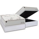 Ver imagem 4 de Cama Box com Baú Casal Corano White Molas Ensacadas Espuma Gel Branco Ortobom 138cm
