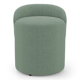 Puff Banqueta Living Gaia Orgânico com Encosto Baixo Bouclê Verde Menta - Desk Design - 6