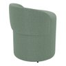 Puff Banqueta Living Gaia Orgânico com Encosto Baixo Bouclê Verde Menta - Desk Design - 5