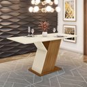 Ver imagem 1 de Mesa de Jantar Zuri Casa 812 160 cm com Tampo em MDF Retangular para 4 ou 6 Cadeiras