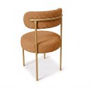 Ver imagem 6 de Cadeira Sala de Jantar Margara Kit 6 Aço Dourado Bouclê Ted D03 - D'Rossi