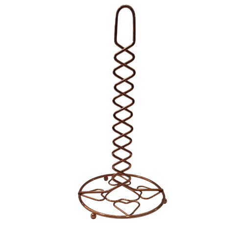Porta Papel Toalha de Ferro Cromado Rose Gold