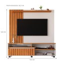 Ver imagem 3 de Home para TV Th Shop 55 Polegadas 160cm MDP Off White Nature Germai Móveis