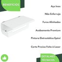 Ver imagem 4 de Porta Papel Higienico Celular Papeleira Ventosa Branco Elg