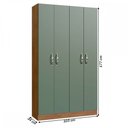 Ver imagem 4 de Armário Multiuso Riviera 4 Portas 8 Prateleiras Freijó/Oliva - Irm Móveis