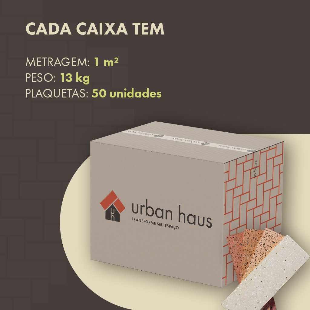 Revestimento Tijolinho Brick Urban Haus - White Mineral M² - 2