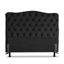 Ver imagem 2 de Cabeceira para Cama Box Casal 1,4 m Realeza:Suede Preto