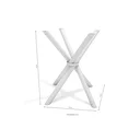 Ver imagem 4 de Conjunto Sala de Jantar Mesa Tampo de Vidro Volga e 6 Cadeiras Florença Crome 