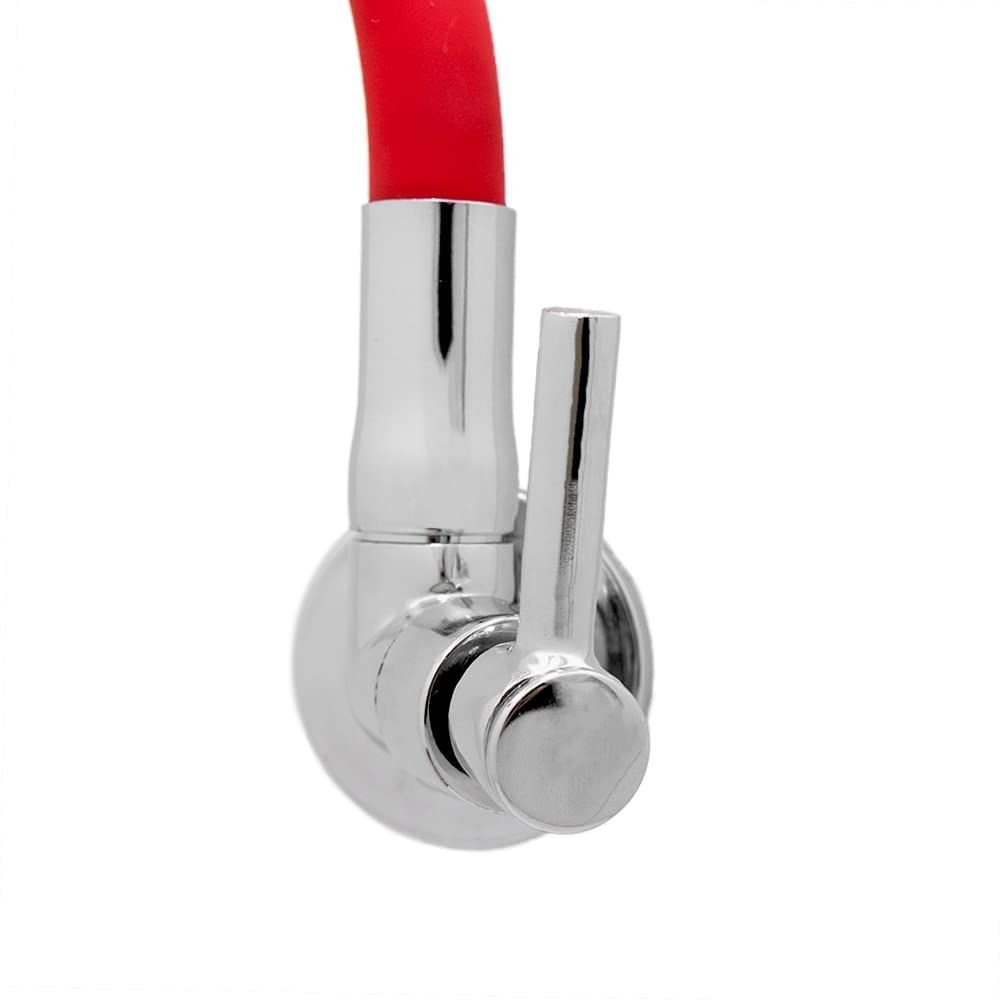 Torneira Gourmet Flexível de Cozinha Parede Vermelha Casagrande Mundial - 3