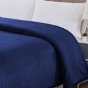 Ver imagem 4 de Cobertor Manta Willow Casal Queen 2,40m X 2,20m Alto Relevo Macio - Azul Marinho