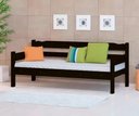 Ver imagem 3 de Sofá Cama 03 Lugares Madeira Maciça Reforçada Nemargi Preto