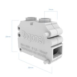 CONECTOR DE CABOS E FIOS TRIPLO - ZAGONEL - 2