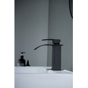 Ver imagem 2 de Torneira Misturador Monocomando Cascata Preto Fosco Quadrado Banheiro 1201PF GOWFF Misturador Baixo 