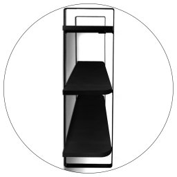 Prateleira Tripla Nicho Hone Modelo Industrial Decoração Casa 60x15 Preta/Preta - 6