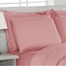 Kit Edredom Dupla Face Queen Confortable + Jogo de Lençol - 06 Peças - Rosê - 4