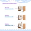 Ver imagem 6 de Berço com Colchão e Suporte Mosquiteiro 3 em 1 Life Compact 100% MDF