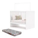 Ver imagem 5 de Berço com Colchão e Suporte Mosquiteiro 3 em 1 Life Compact 100% MDF