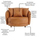 Ver imagem 5 de Poltrona Decorativa Maya Pes Madeira Courino Tcs 727 Moll