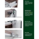 Ver imagem 3 de Sistema De Portas De Correr Bigfer Super 40 2 Portas 21 A 28Mm Com Amortecimento