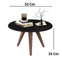 Ver imagem 3 de Mesa De Centro Tampo Redondo 52x33cm Grazy Preto