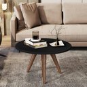 Ver imagem 1 de Mesa De Centro Tampo Redondo 52x33cm Grazy Preto